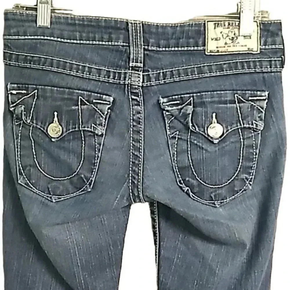 True Religion Julie Low-Rise Vintage y2k Skinny Jeans - Picture 4 of 5